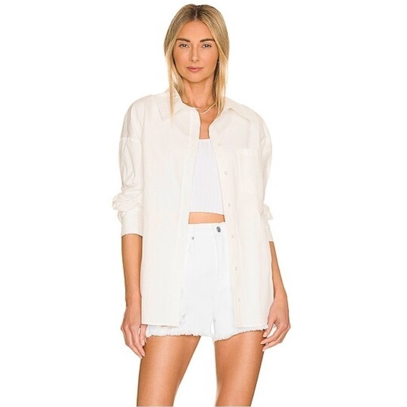 Good AMERICAN Good '90s Short in White size 2/26 new - Picture 3 of 14